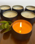 Black Tin Candle Sample