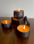 Black Tin Candle Sample